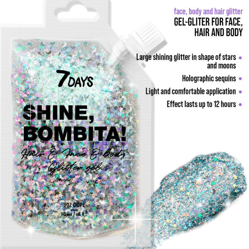 GEL GLITTER FOR FACE, HAIR & BODY - DOPE