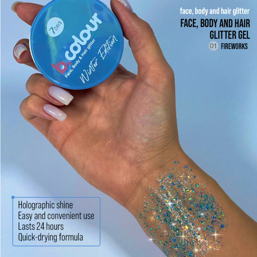 GEL GLITTER FOR FACE, HAIR & BODY - FIREWORKS