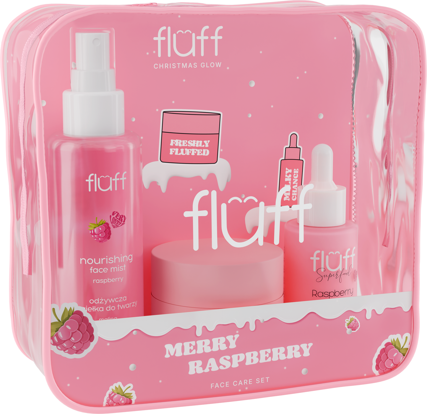 FLUFF - FACE CARE SET - MERRY RASPBERRY