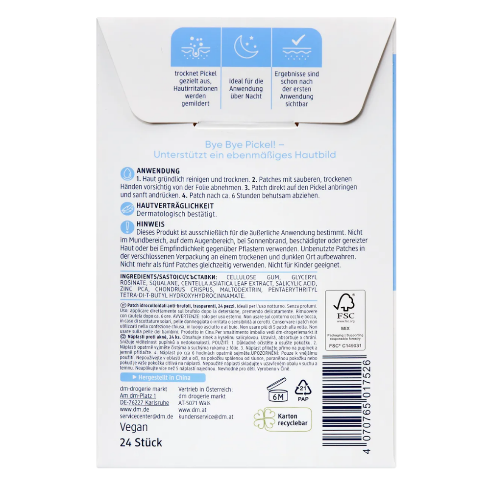 Balea Anti-Blemish Patches Hydrocolloid – 24 pcs