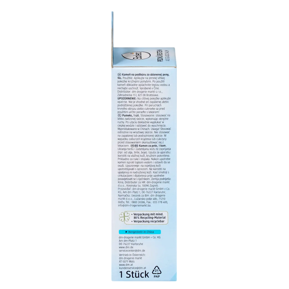 Balea Glass Foam Pedicure Stone – 1 pc
