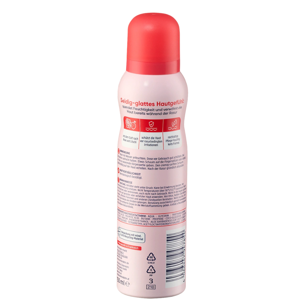 Balea Shaving Foam "Lychee Love" – 150 ml