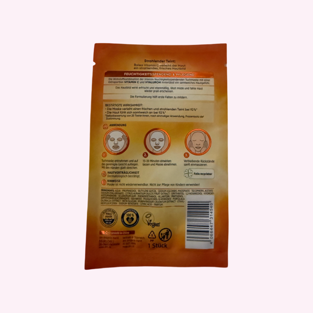 VITAMIN C & HYALURON FACE MASK