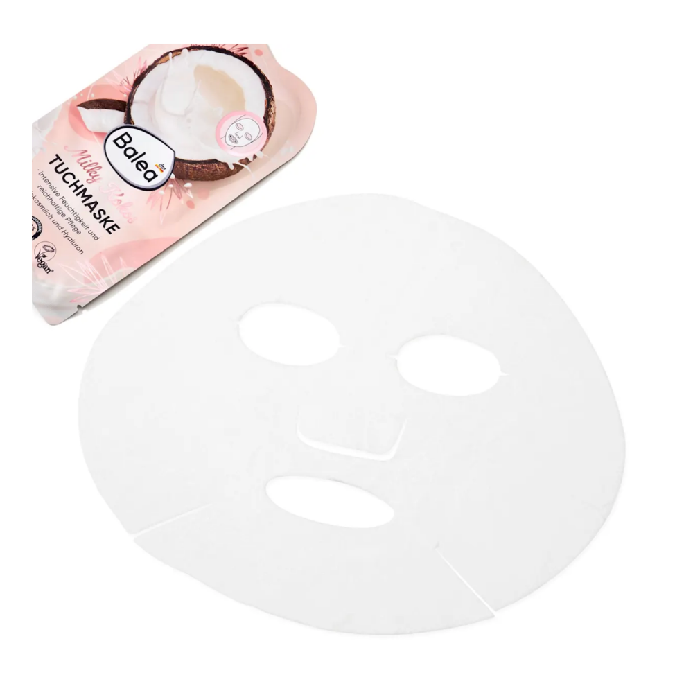 BALEA - MILKY COCONUT SHEET FACE MASK - 1 Sheet