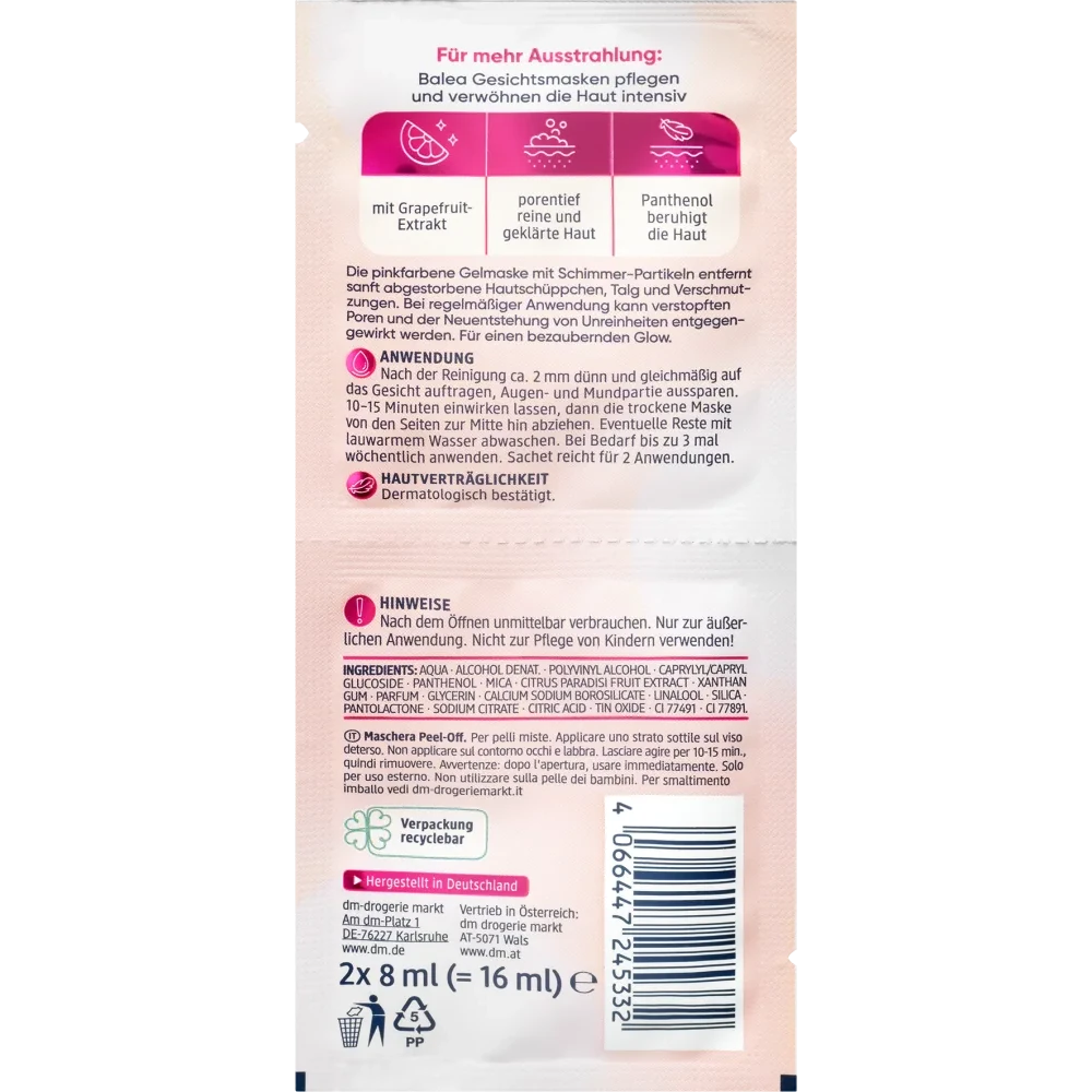 PINK PEEL OFF FACE MASK