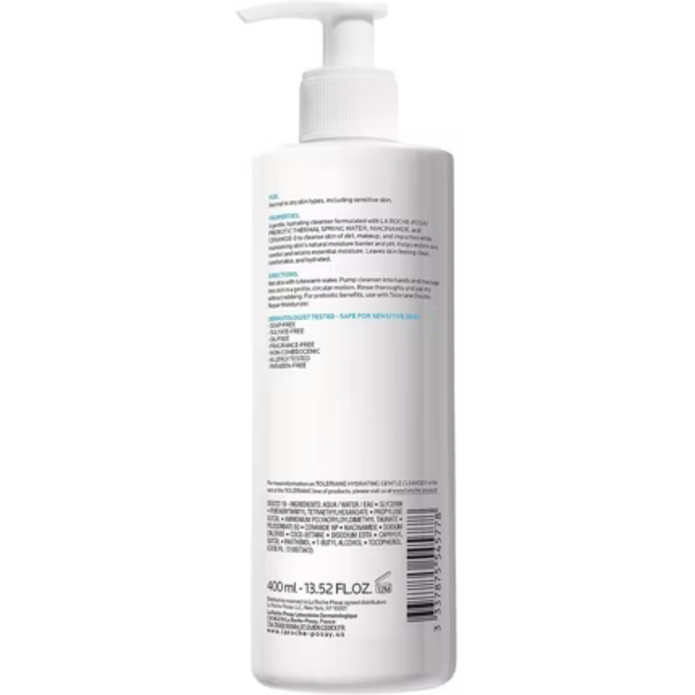 LA ROCHE-POSAY TOLERIANE HYDRATING GENTLE FACIAL CLEANSER - 400ml