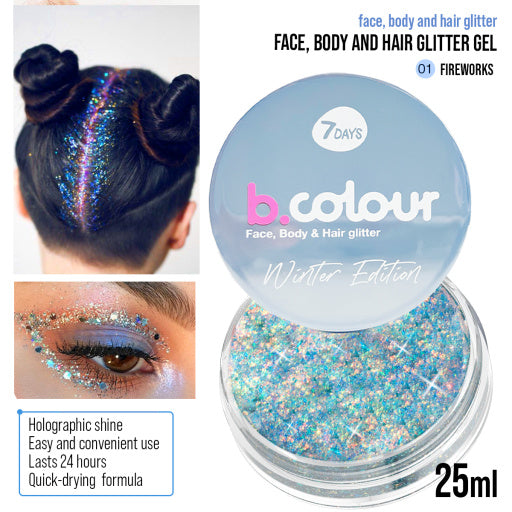 GEL GLITTER FOR FACE, HAIR & BODY - FIREWORKS