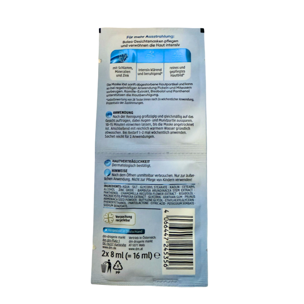 DEAD SEA SALT FACE MASK - BALEA - 2 X 8ml