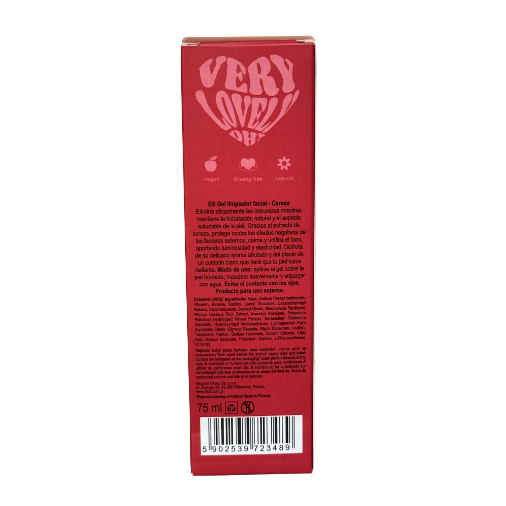 FLUFF -SOOTHING FACE CLEANSING GEL - CHERRY - 75ml