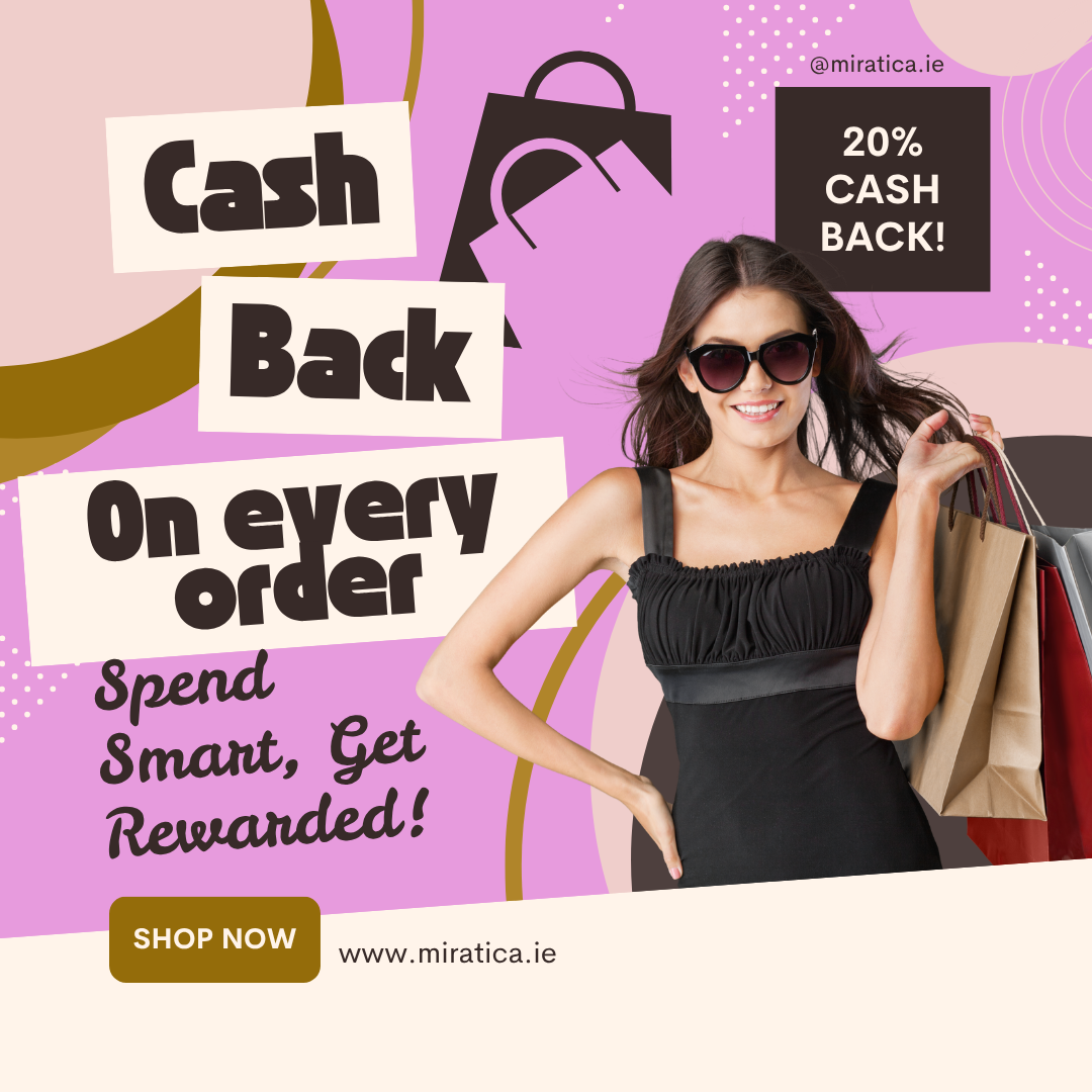 Now at Miratica: 20% Cashback on Every Order!
