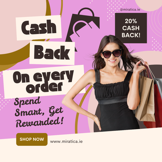 Now at Miratica: 20% Cashback on Every Order!