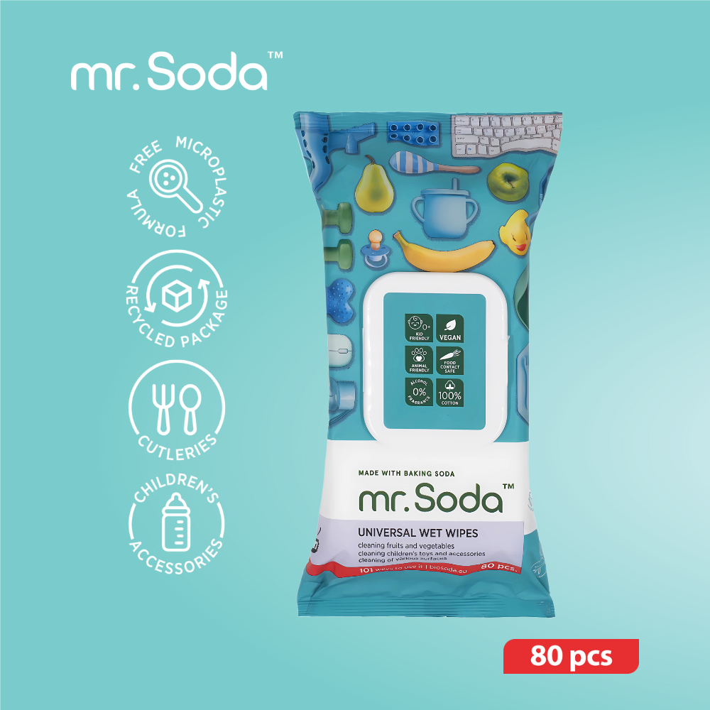 InSoda: Mr.Soda Universal Wet Wipes, 80 pcs
