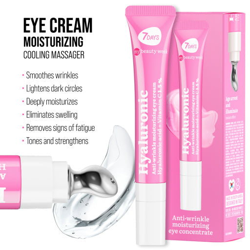 EYE CREAM CRYO MASSAGER, Hyaluronic 18 ML
