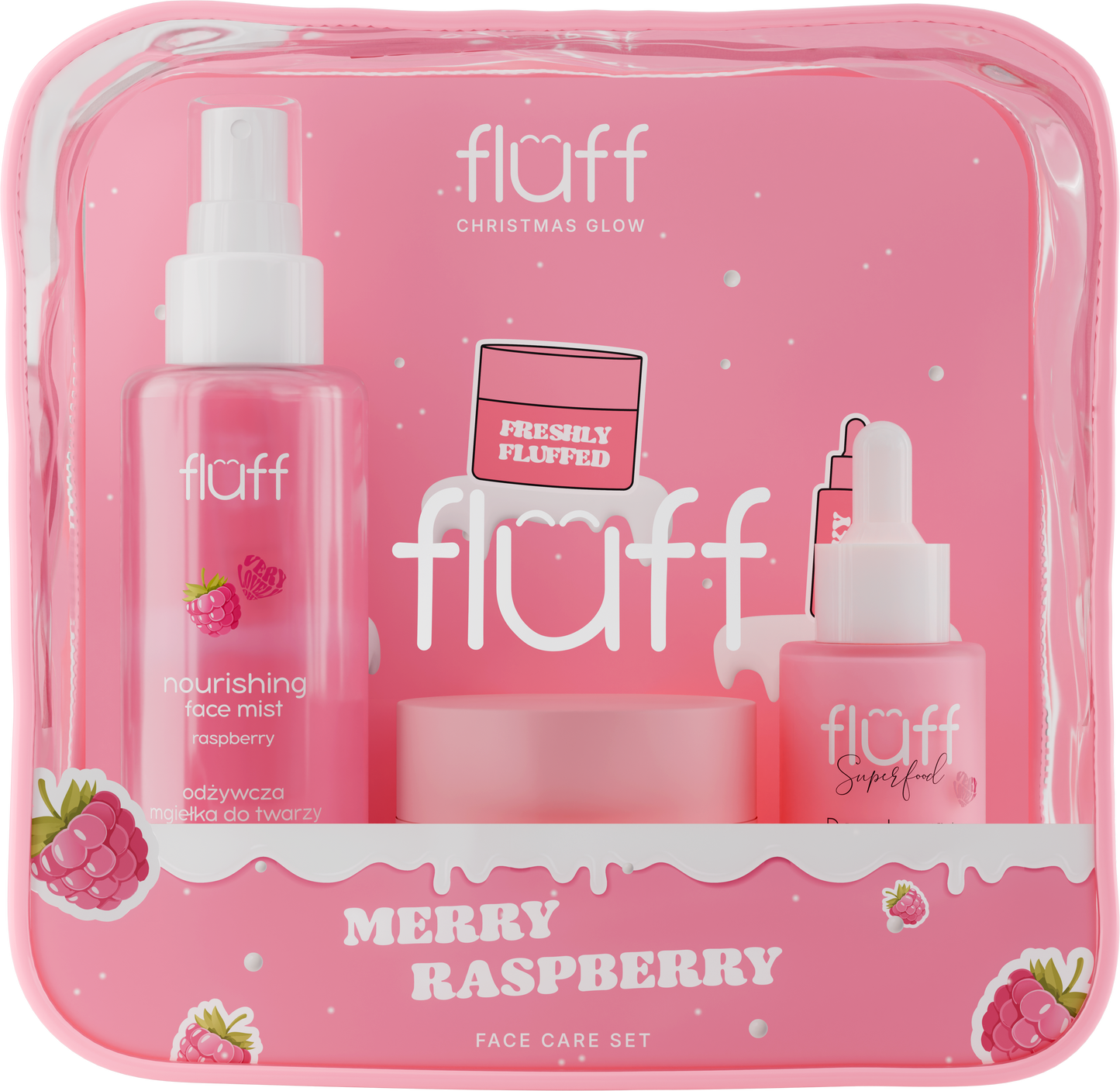 FLUFF - FACE CARE SET - MERRY RASPBERRY