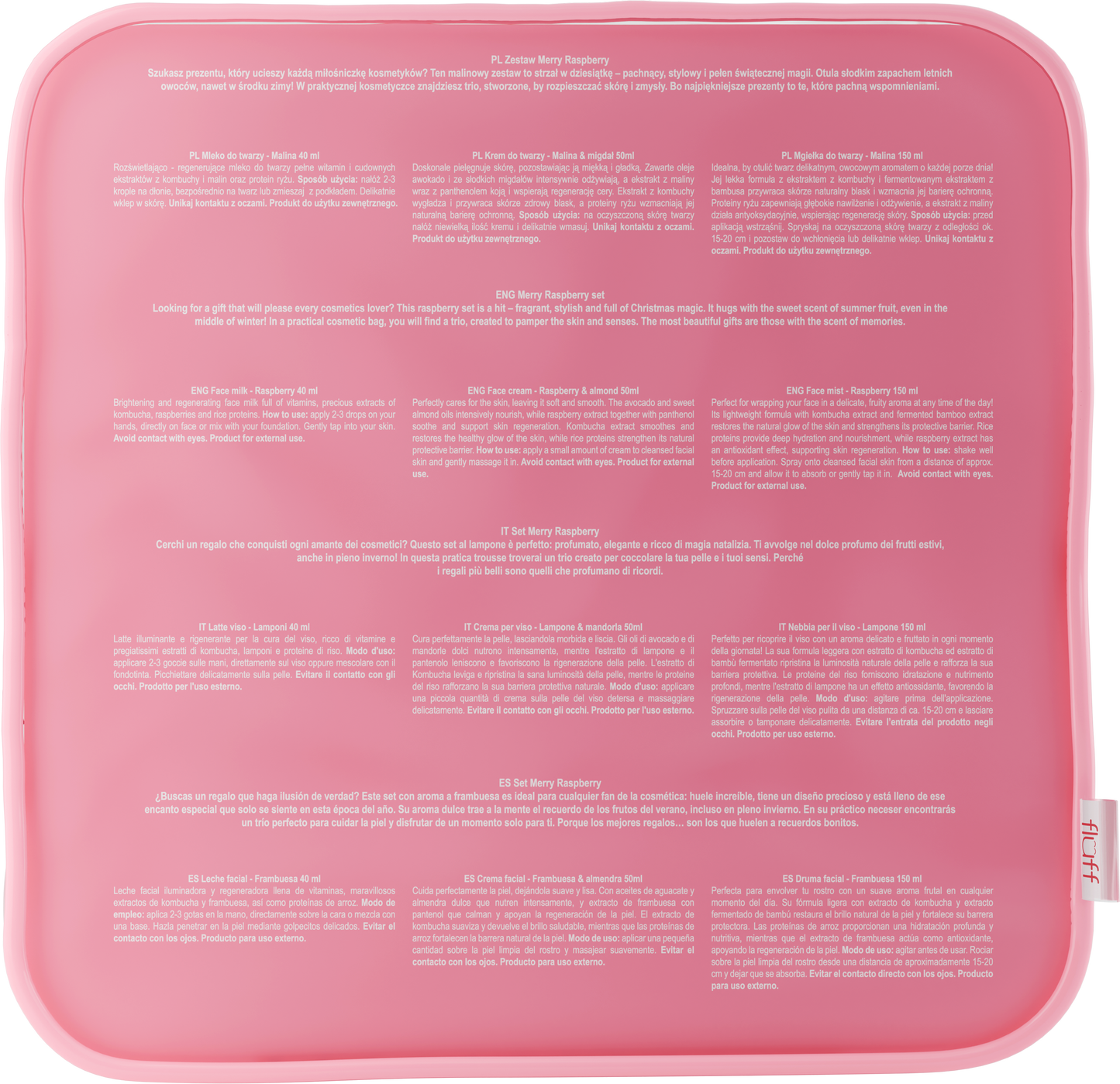 FLUFF - FACE CARE SET - MERRY RASPBERRY