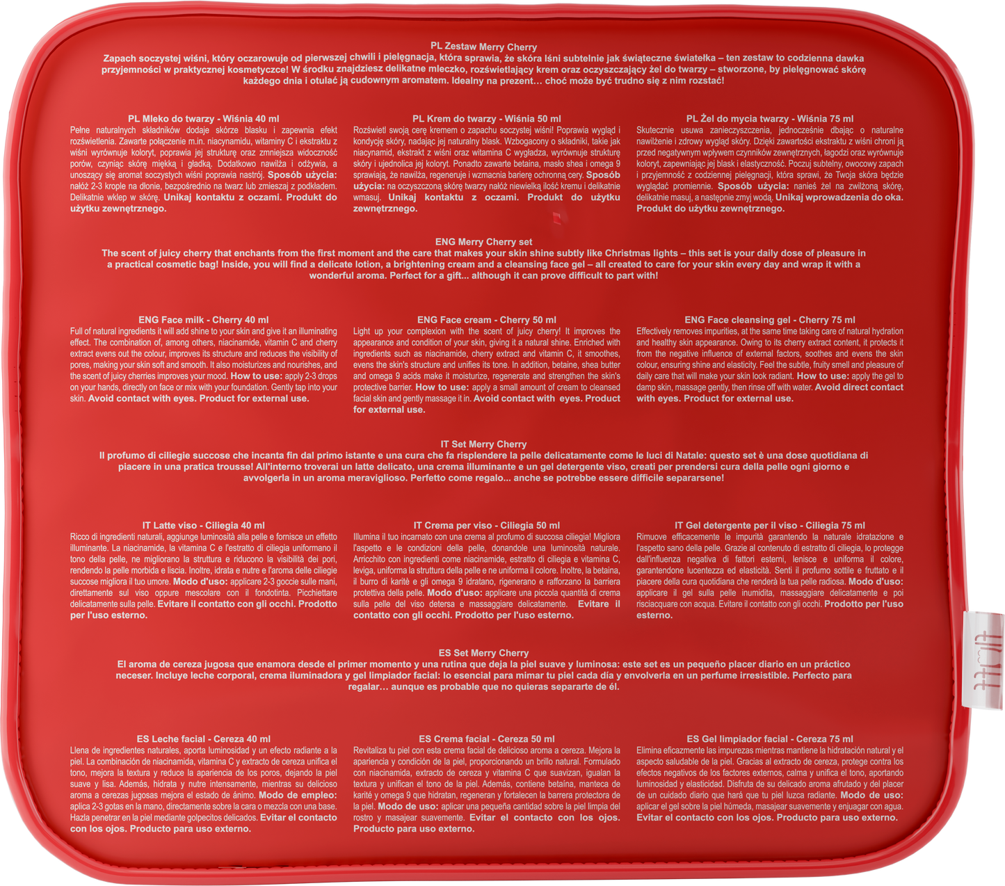 FLUFF - GIFT SET: MERRY CHERRY - FACE CARE SET