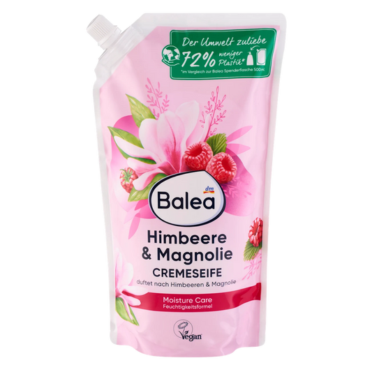 Balea Cream Soap Raspberry & Magnolia Refill Pack – 850 ml