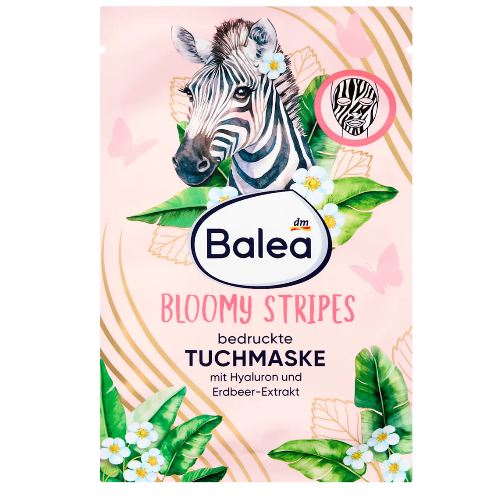 Balea Sheet Mask "Bloomy Stripes" – 1 pc