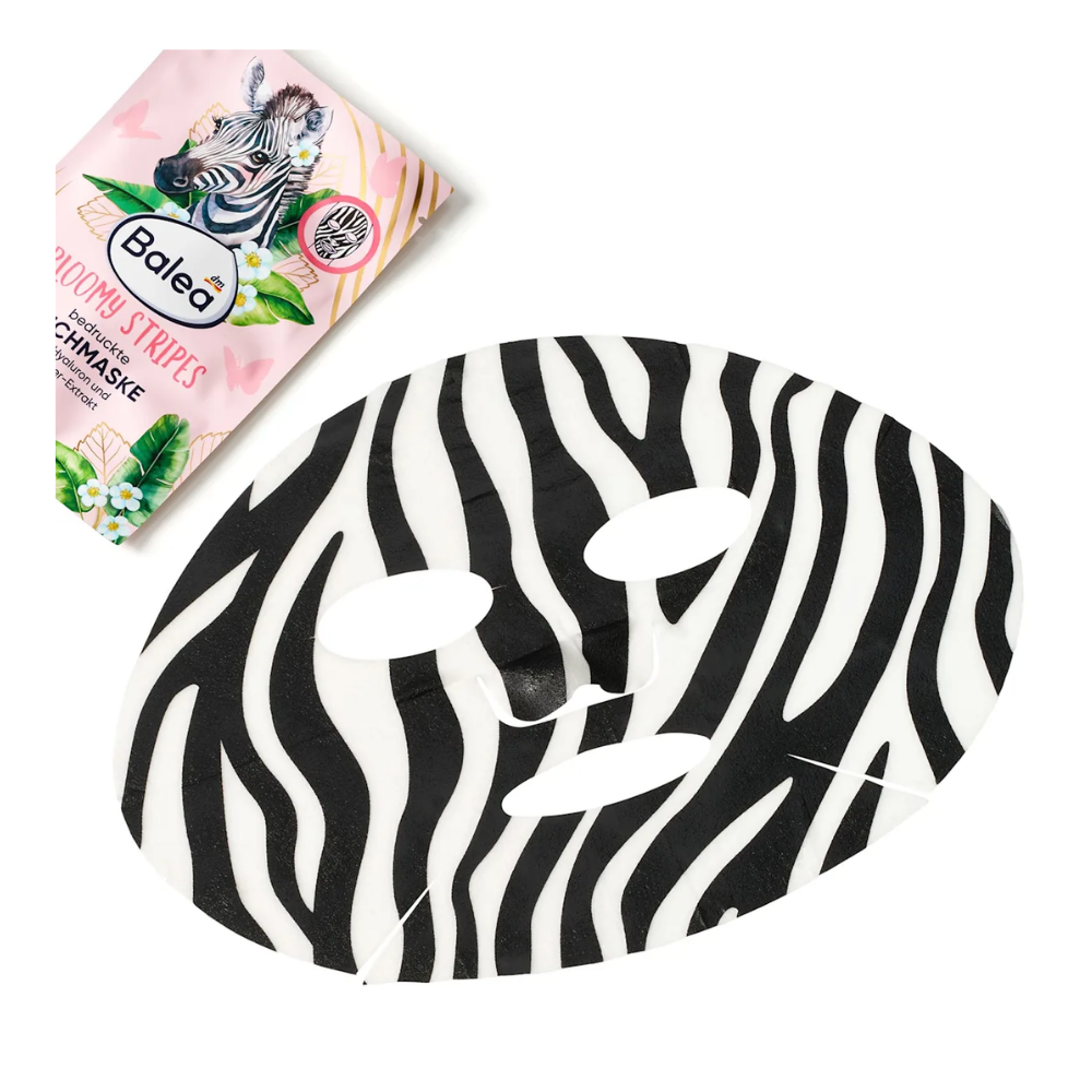Balea Sheet Mask "Bloomy Stripes" – 1 pc – view 2