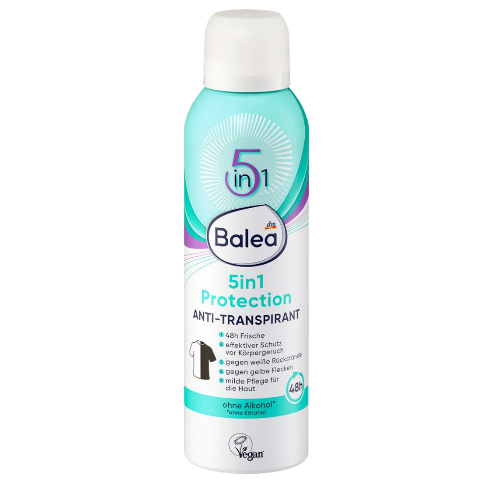 Balea Antiperspirant Deodorant Spray "Protection 5in1" – 200 ml
