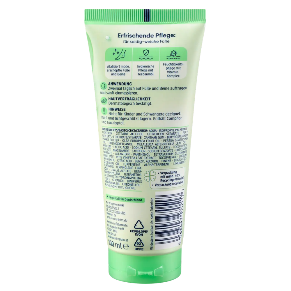 Balea Foot Cream Tea Tree Oil – 100 ml – view 3
