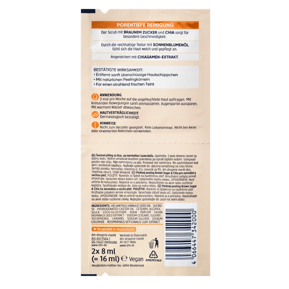 Balea Brown Sugar Scrub (2x8 ml) – 16 ml – view 3