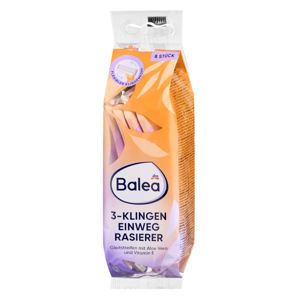 Balea Disposable Razors 3-Blade – 8 pcs