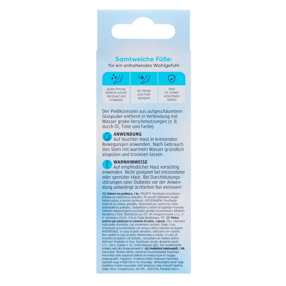 Balea Glass Foam Pedicure Stone – 1 pc