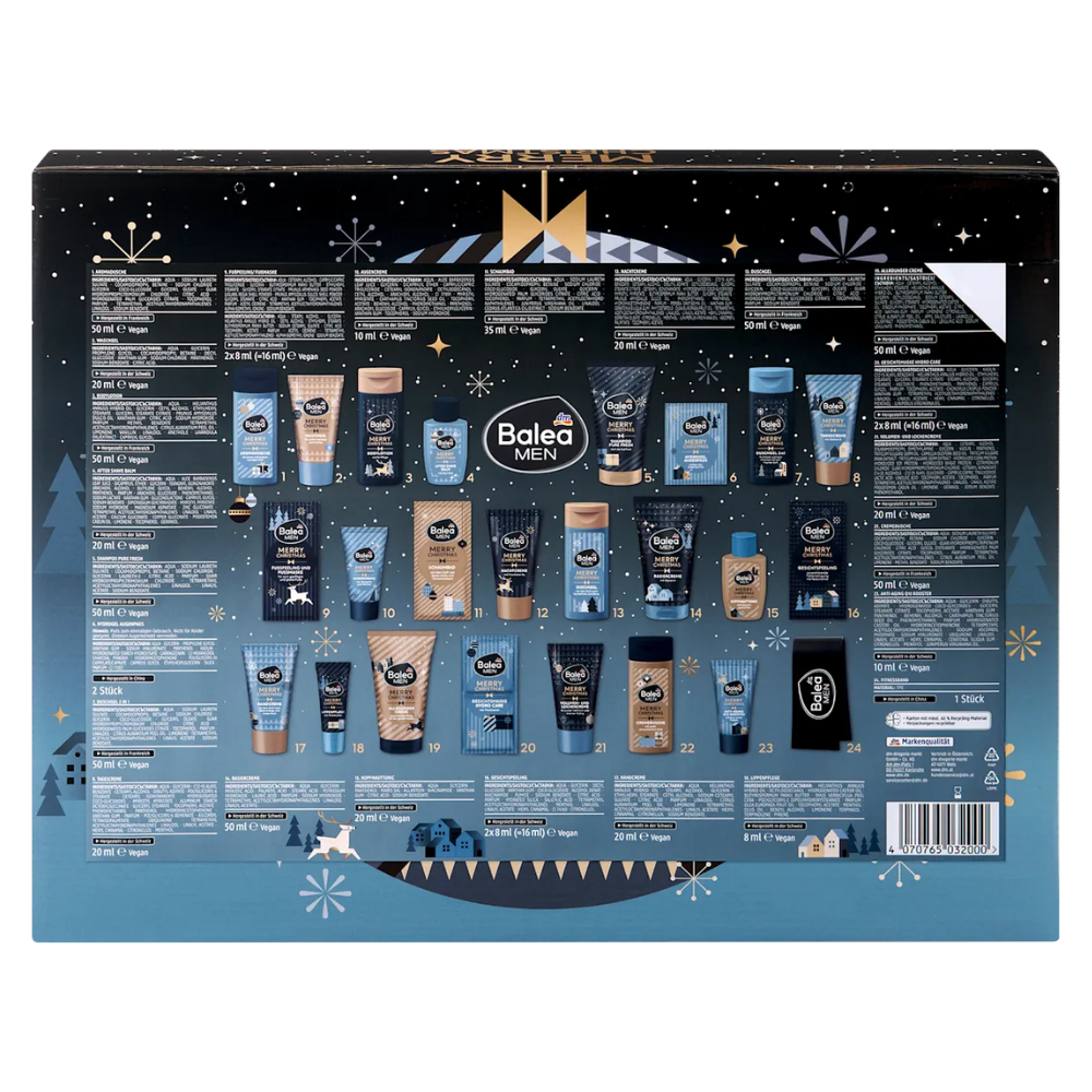 Balea MEN Advent Calendar 2026 "Merry Christmas" – 1 pc