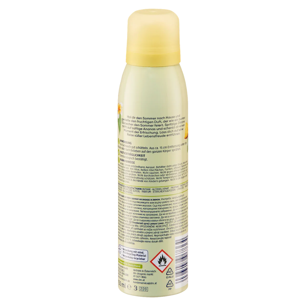 Balea Deodorant Body Spray "Lemon Lover" – 150 ml