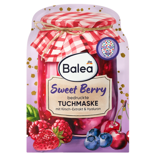 Balea Printed Sheet Mask "Sweet Berry" – 1 pc
