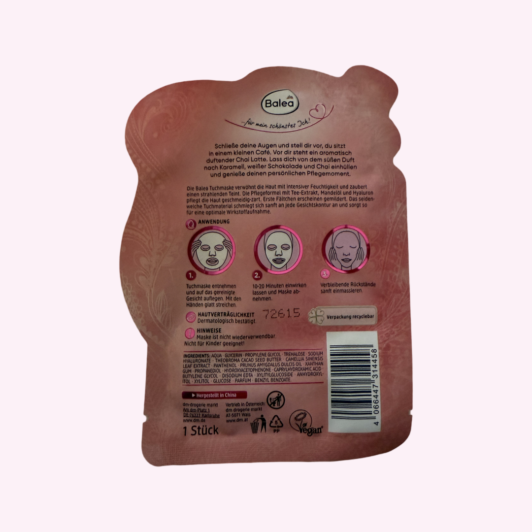 BALEA CHAI LATTER FACE MASK