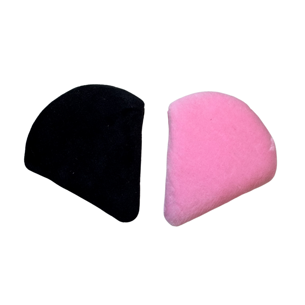 Miratica - Powder Puff Pink & Black - 2 psc