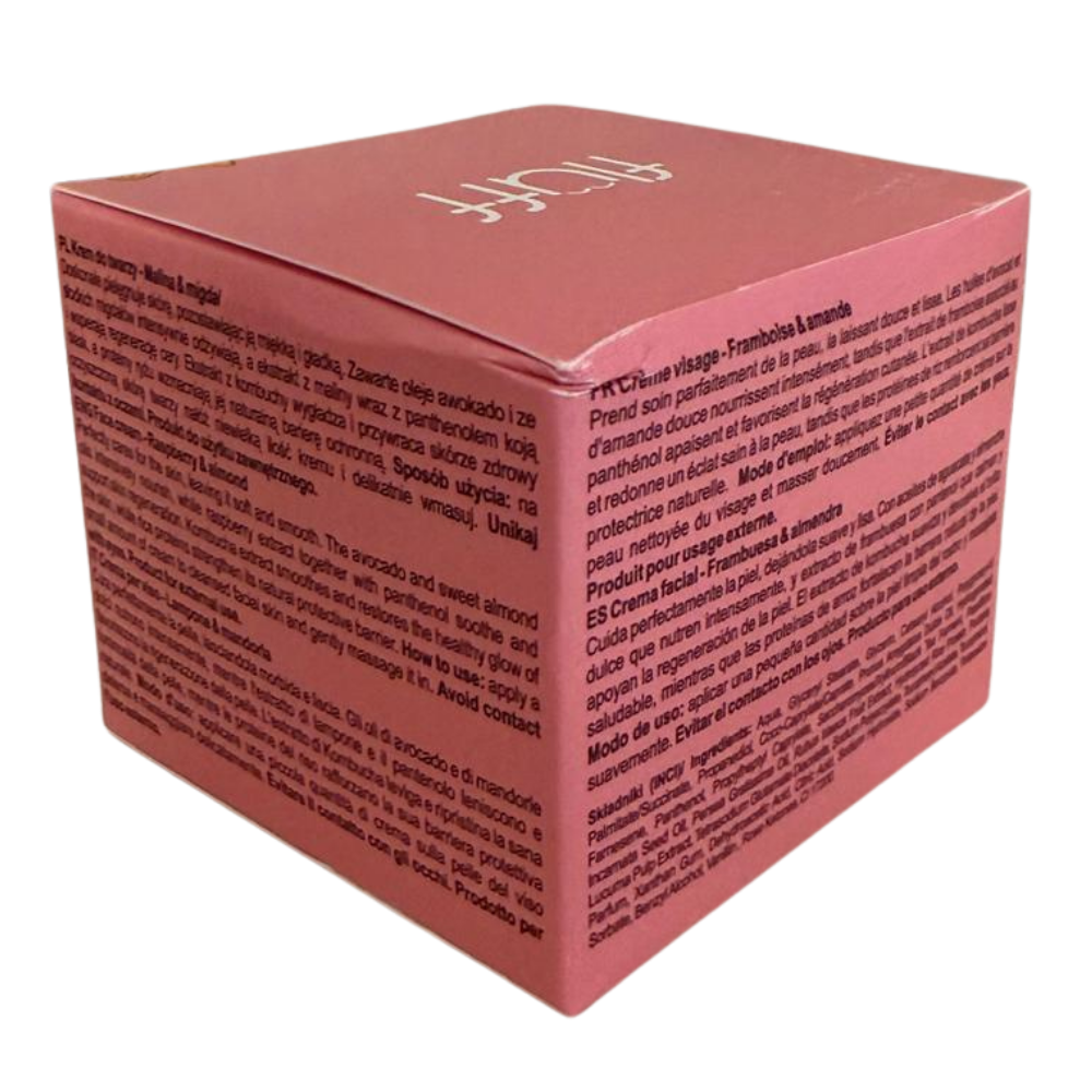 DAMAGED BOX! - NOURISHING FACE CREAM - RASPBERRY & ALMOND