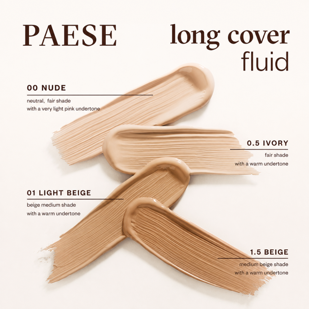 PAESE Long Cover Fluid Tube - 1.5 Beige - 30 ml
