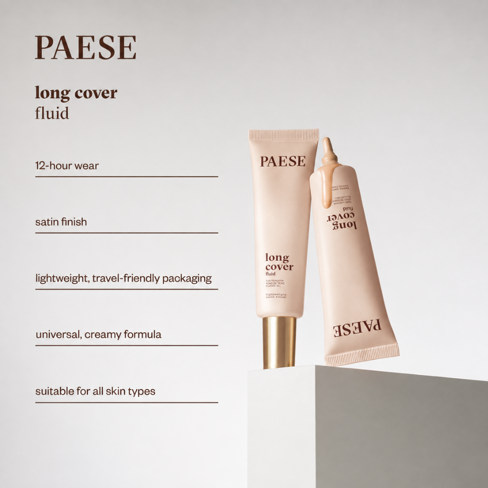 PAESE Long Cover Fluid Tube - 1.5 Beige - 30 ml