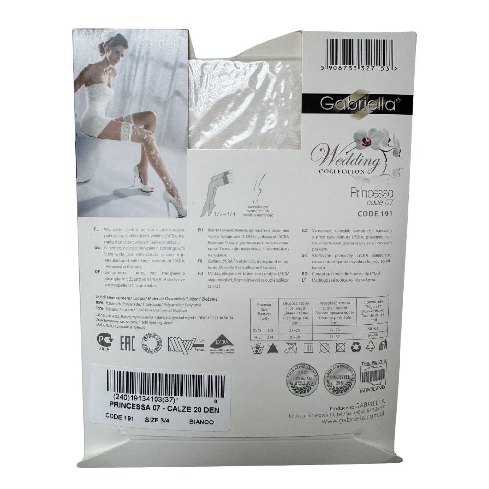 White wedding hold up stockings