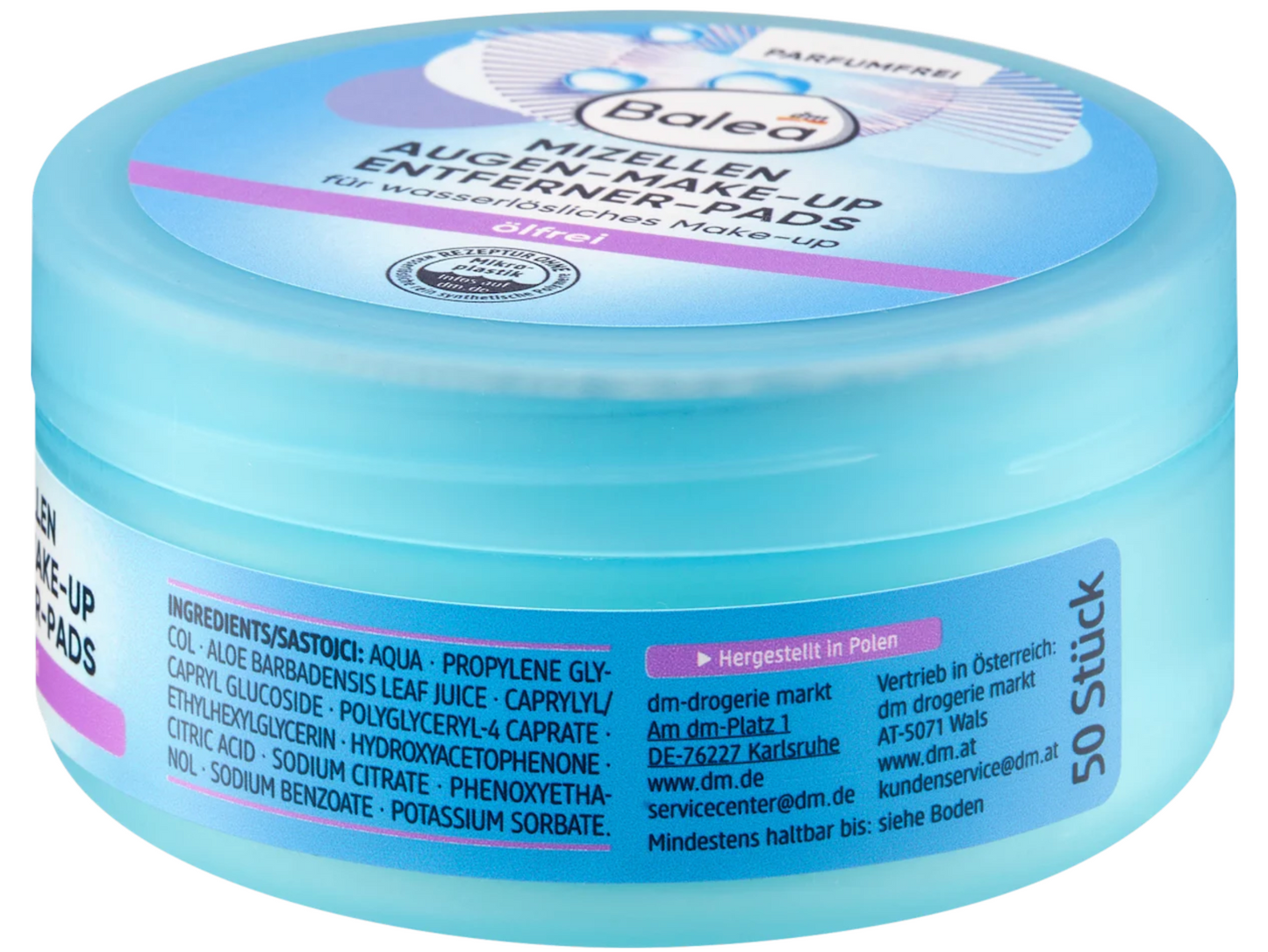 BALEA - OIL-FREE EYE MAKEUP REMOVER PADS