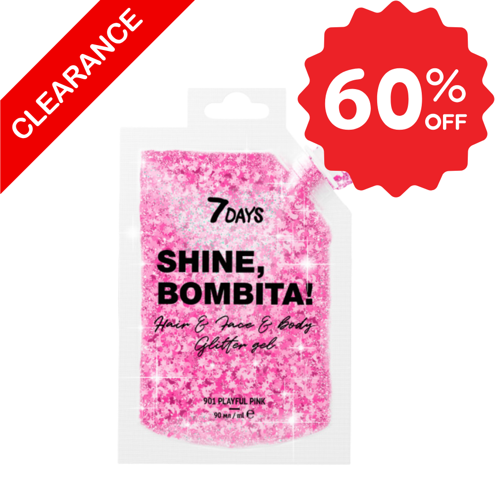 GEL GLITTER FOR FACE, HAIR & BODY - PINK - B.COLOUR