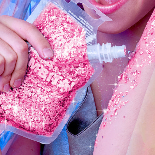GEL GLITTER FOR FACE, HAIR & BODY - PINK