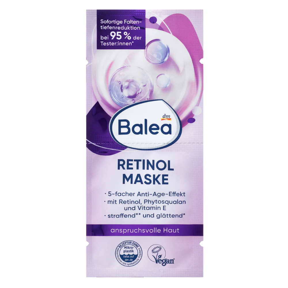 Balea Retinol Anti Aging Face Mask 2 x 8ml
