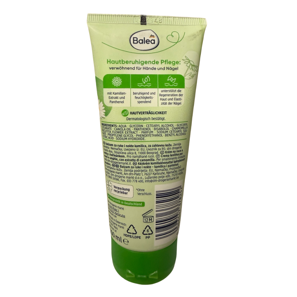 BALEA KAMILLE HAND AND NAIL BALM - 100ml