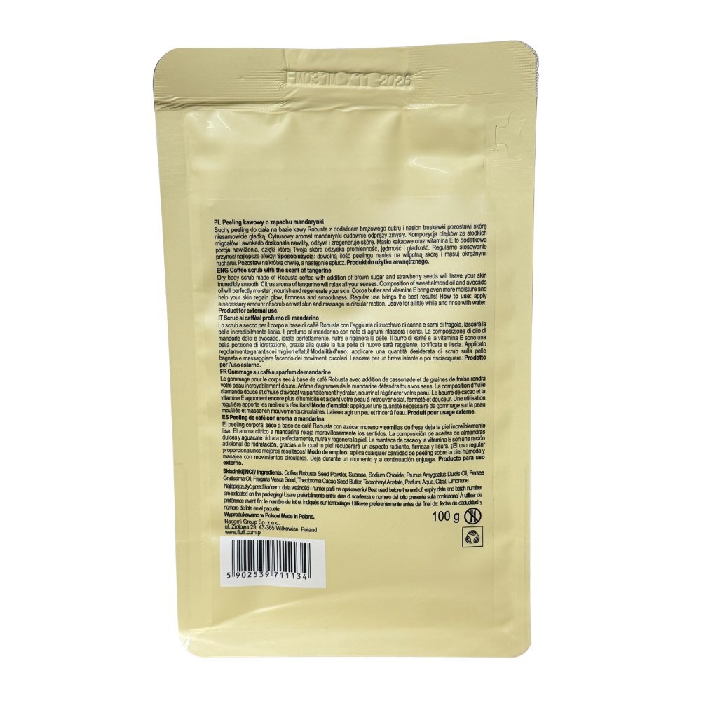 FLUFF - ANTI CELLULITE BODY SCRUB COFFEE & TANGERINE - 100gr
