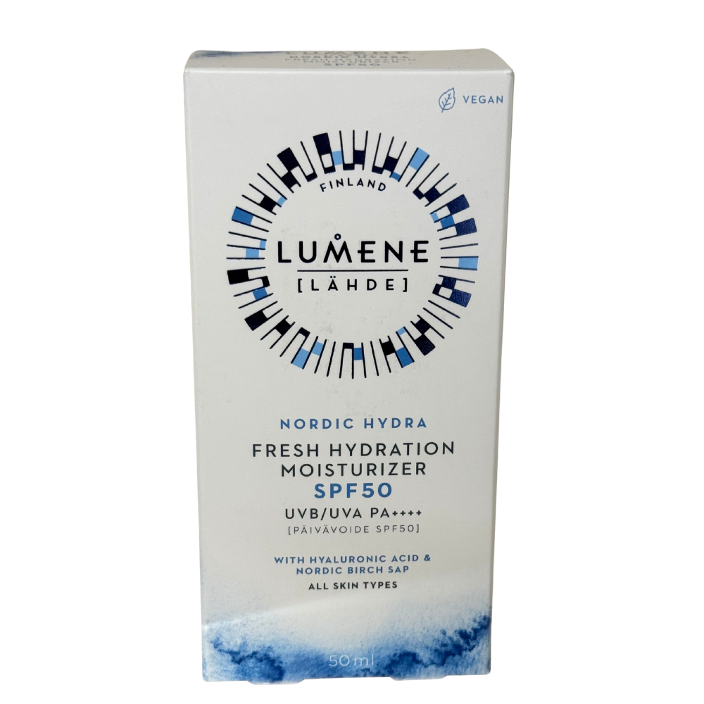 LUMENE SPF50 MOISTURISER - NORDIC HYDRA LIGHTWEIGHT - VEGAN - 50ml