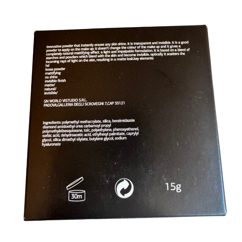 PROFESSIONAL HIGH DEFINITION LOOSE LUMIERE POWDER - TRANSPARENT 15g - VISTUDIO