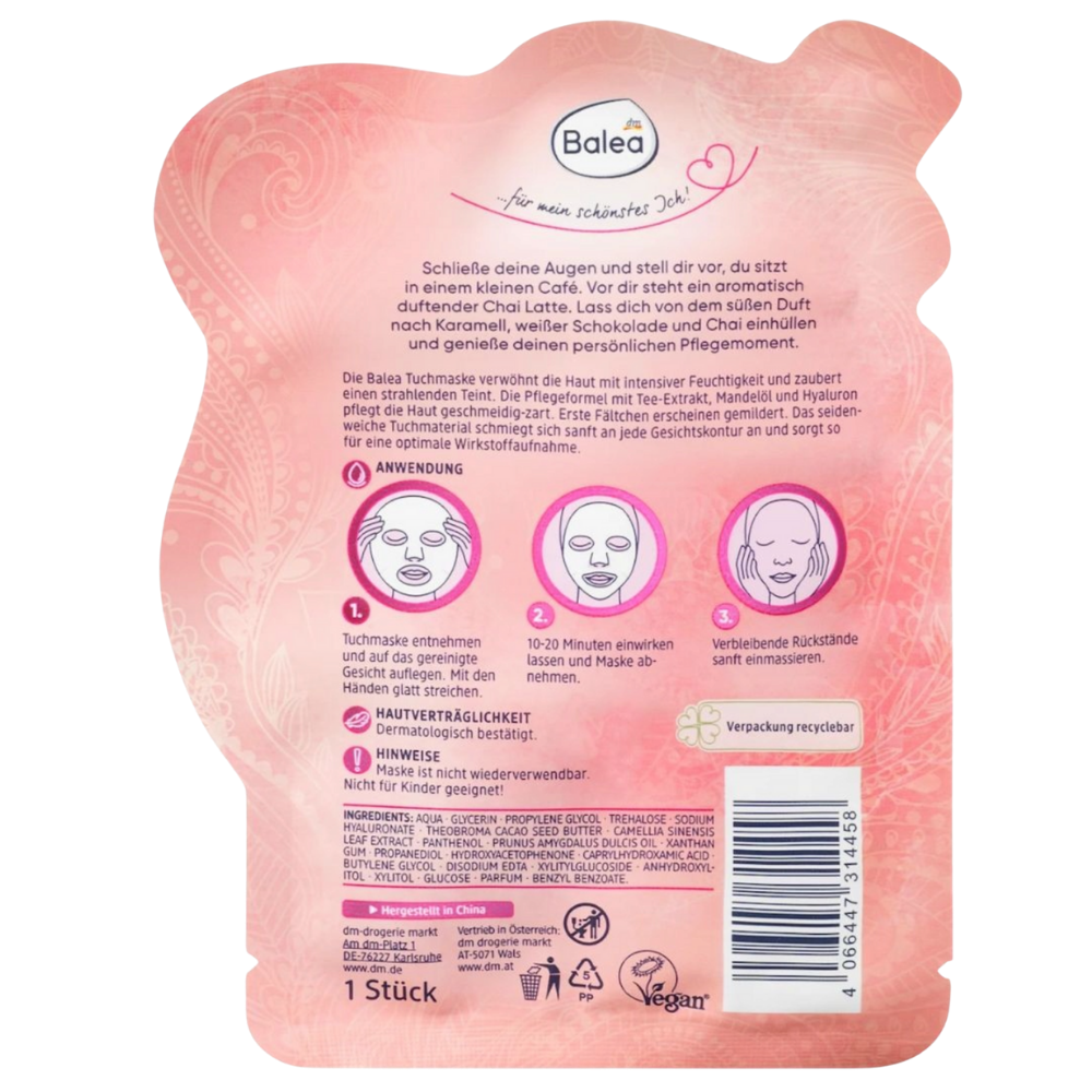 BALEA CHAI LATTER FACE MASK - LIMITED EDITION