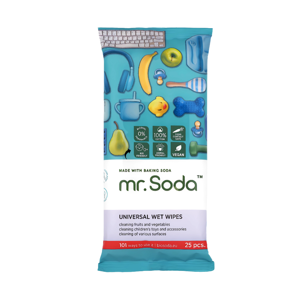 InSoda: Mr.Soda Universal Wet Wipes, 25 pcs
