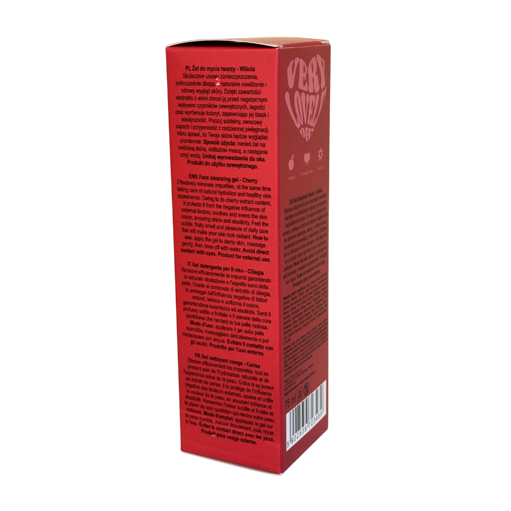 FLUFF -SOOTHING FACE CLEANSING GEL - CHERRY - 75ml