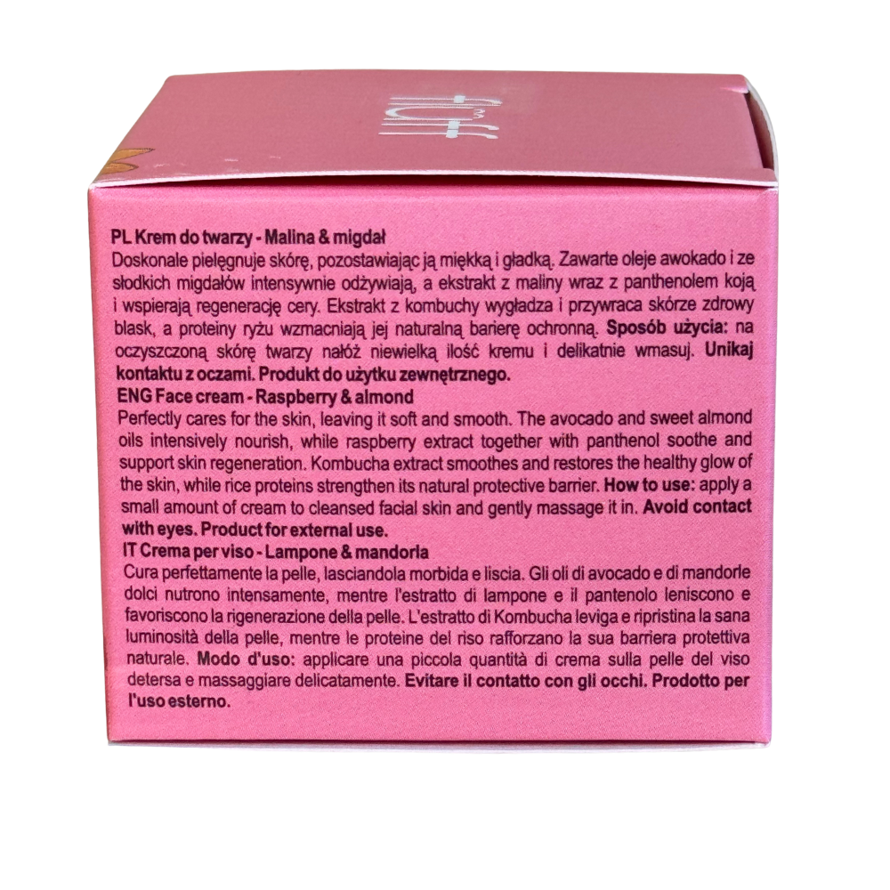 FLUFF -NOURISHING FACE CREAM - RASPBERRY & ALMOND - 50ml