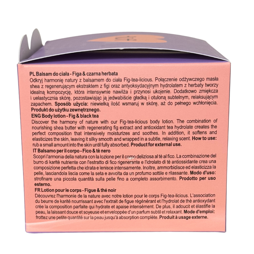 FLUFF -BODY LOTION FIG-TEALICIOUS - FIG & BLACK TEA - 150ml